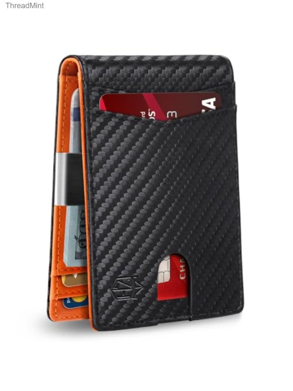 Men's Slim Bifold RFID Blocking Leather Wallet Money Clip 12 Card ID